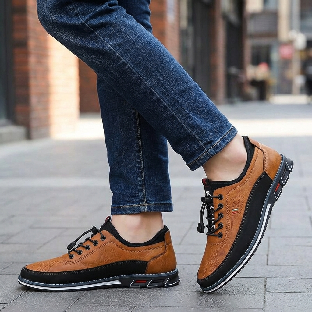 Wearclo | Men's Oxford Shoes - Stylish Lace-Up