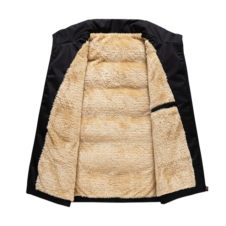 Wearclo | Men's Padded Gilet With Shearling Lining