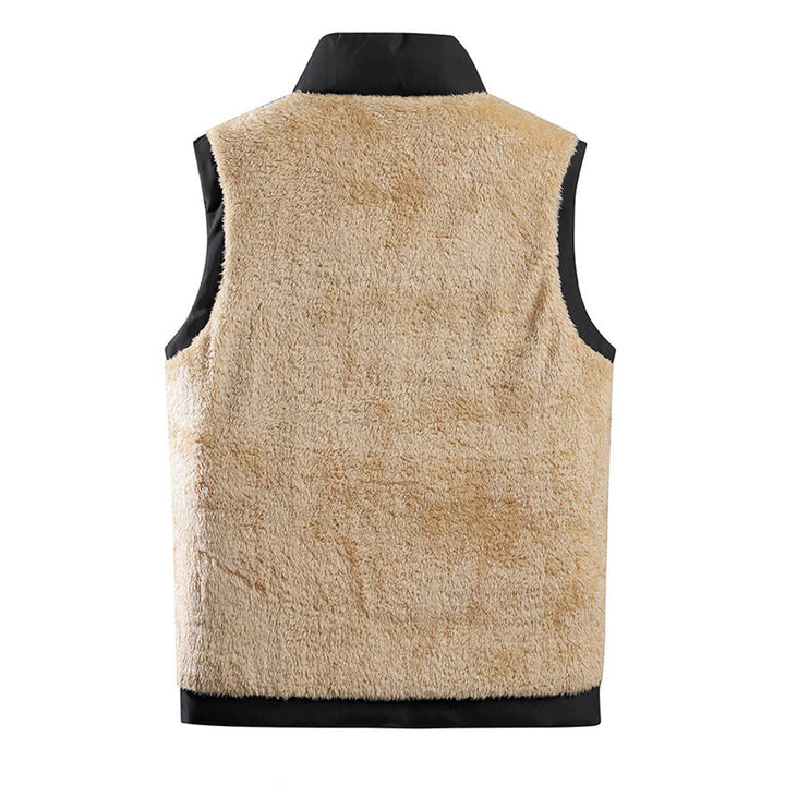 Wearclo | Men's Padded Gilet With Shearling Lining