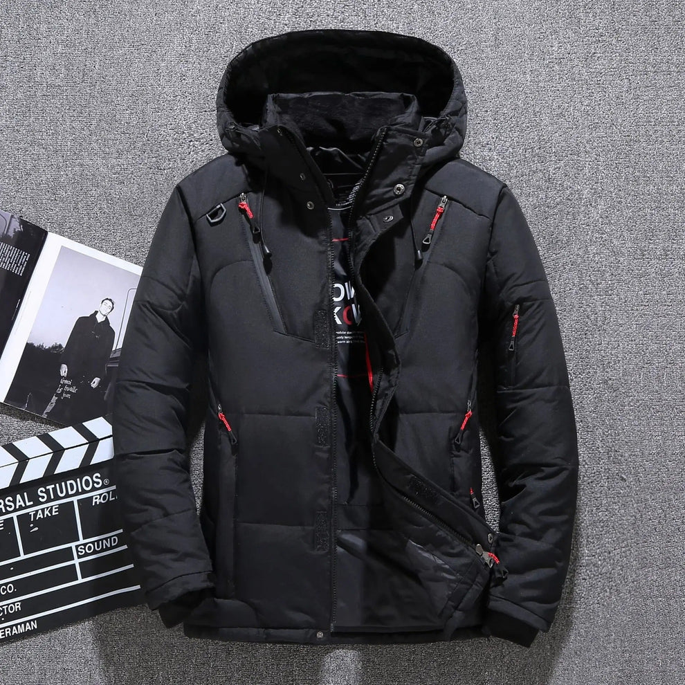 Wearclo | Men's Padded Winter Jacket with Hood