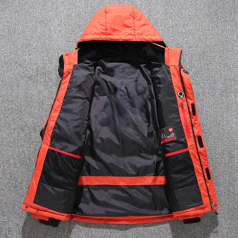 Wearclo | Men's Padded Winter Jacket with Hood