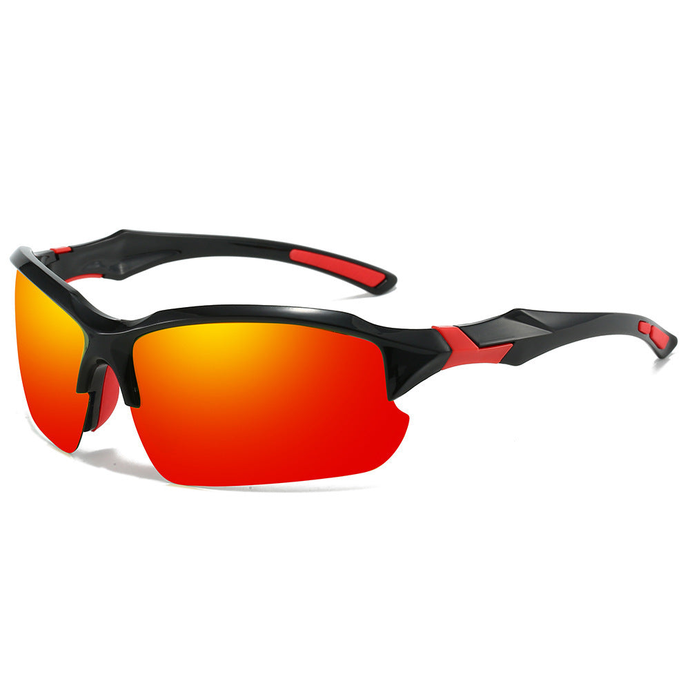 Wearclo | Men's Polarized Sports Sunglasses with Wrap-Around Frame
