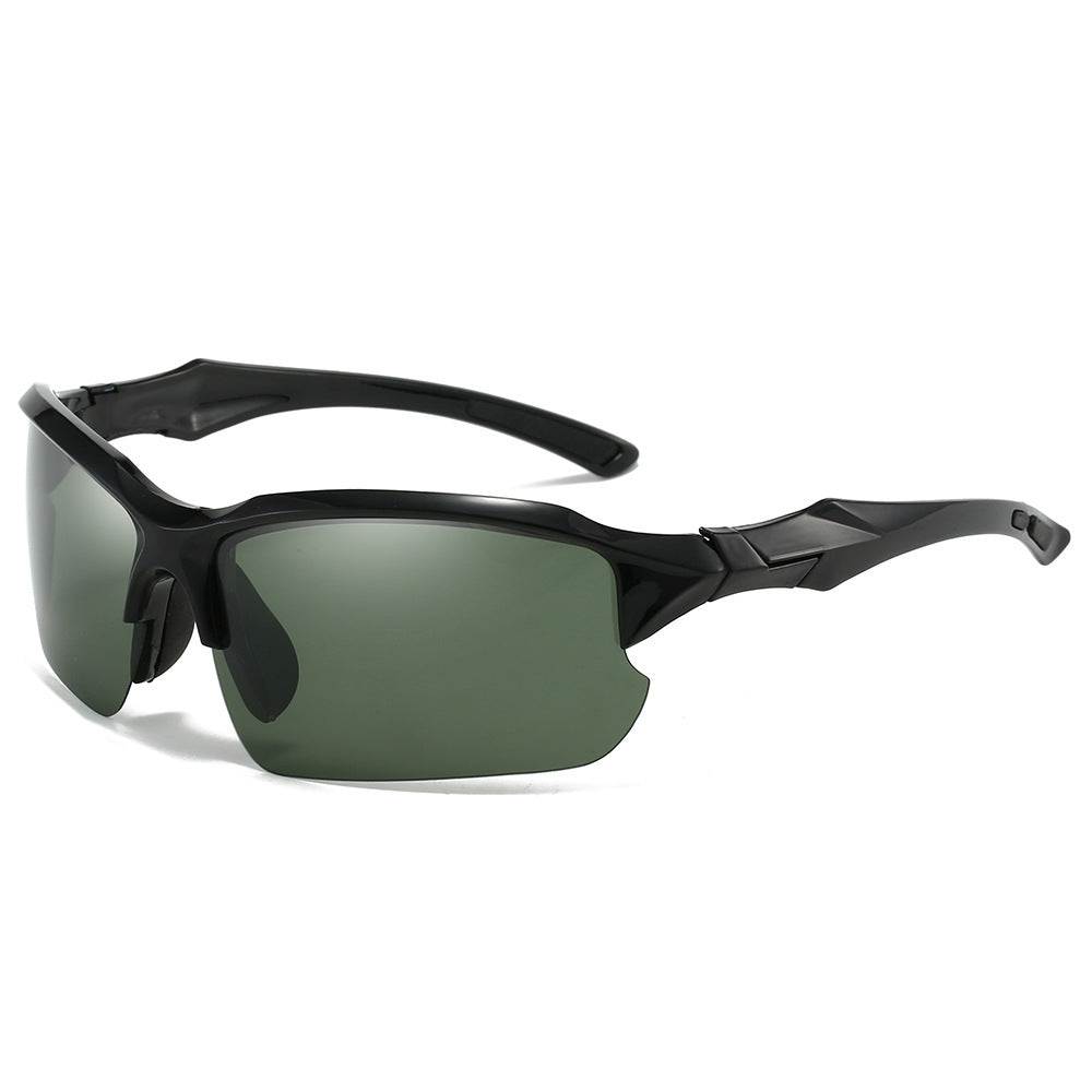 Wearclo | Men's Polarized Sports Sunglasses with Wrap-Around Frame