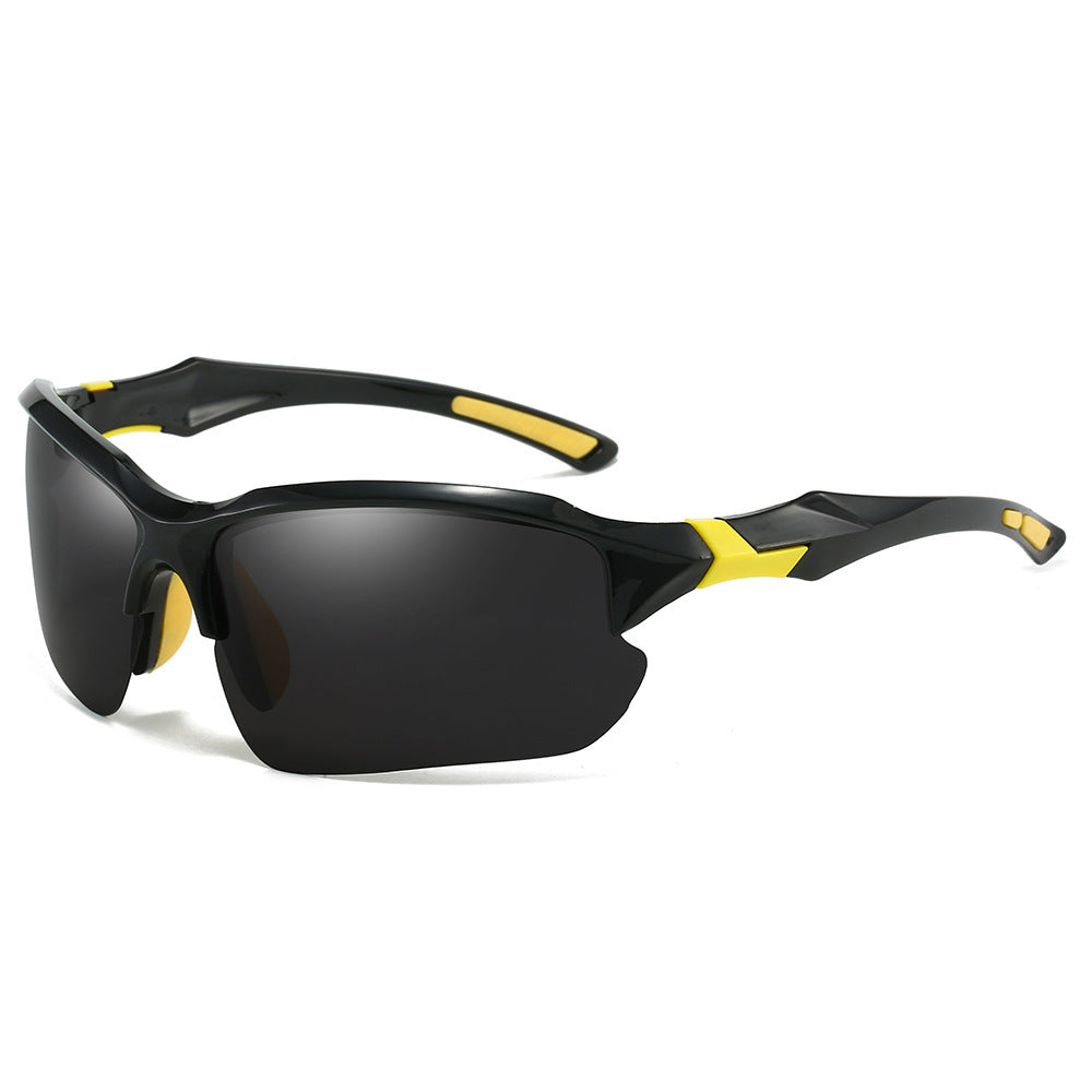 Wearclo | Men's Polarized Sports Sunglasses with Wrap-Around Frame