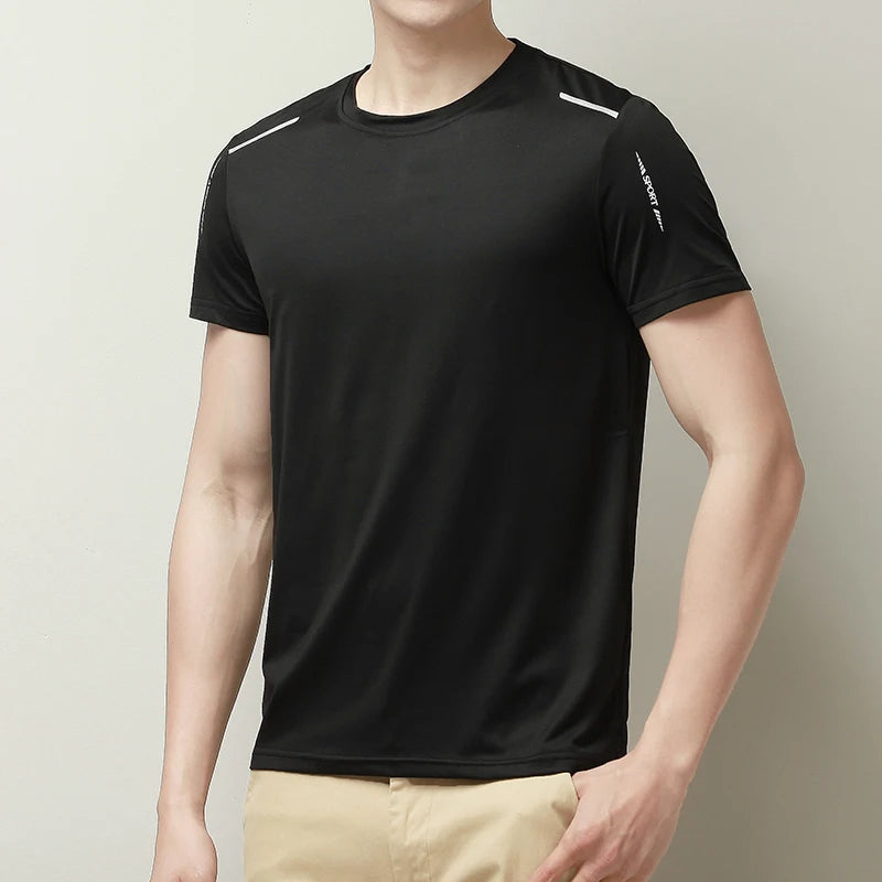 Wearclo | Men's Quick Dry Athletic T-Shirt with Reflective Detail