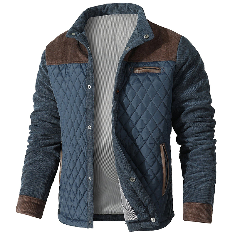 Wearclo | Men's Quilted Bomber Jacket