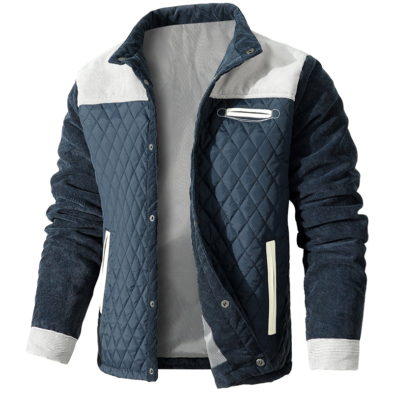 Wearclo | Men's Quilted Bomber Jacket