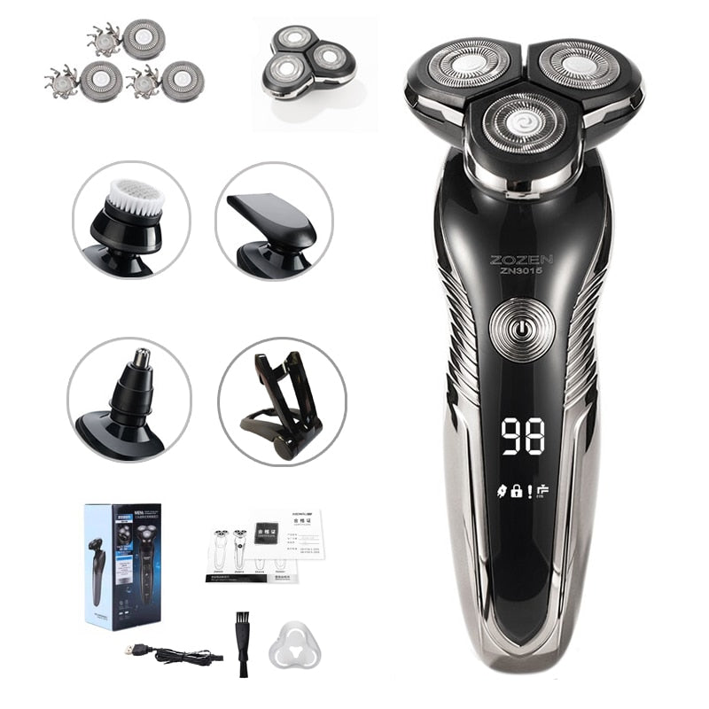 Wearclo | Men's Rechargeable Rotary Shaver - Wet/Dry Use