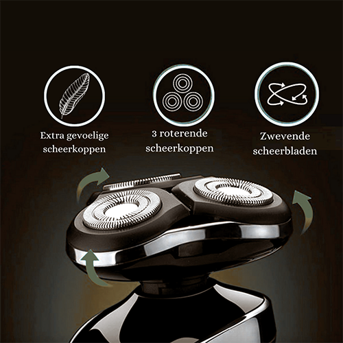 Wearclo | Men's Rechargeable Rotary Shaver - Wet/Dry Use