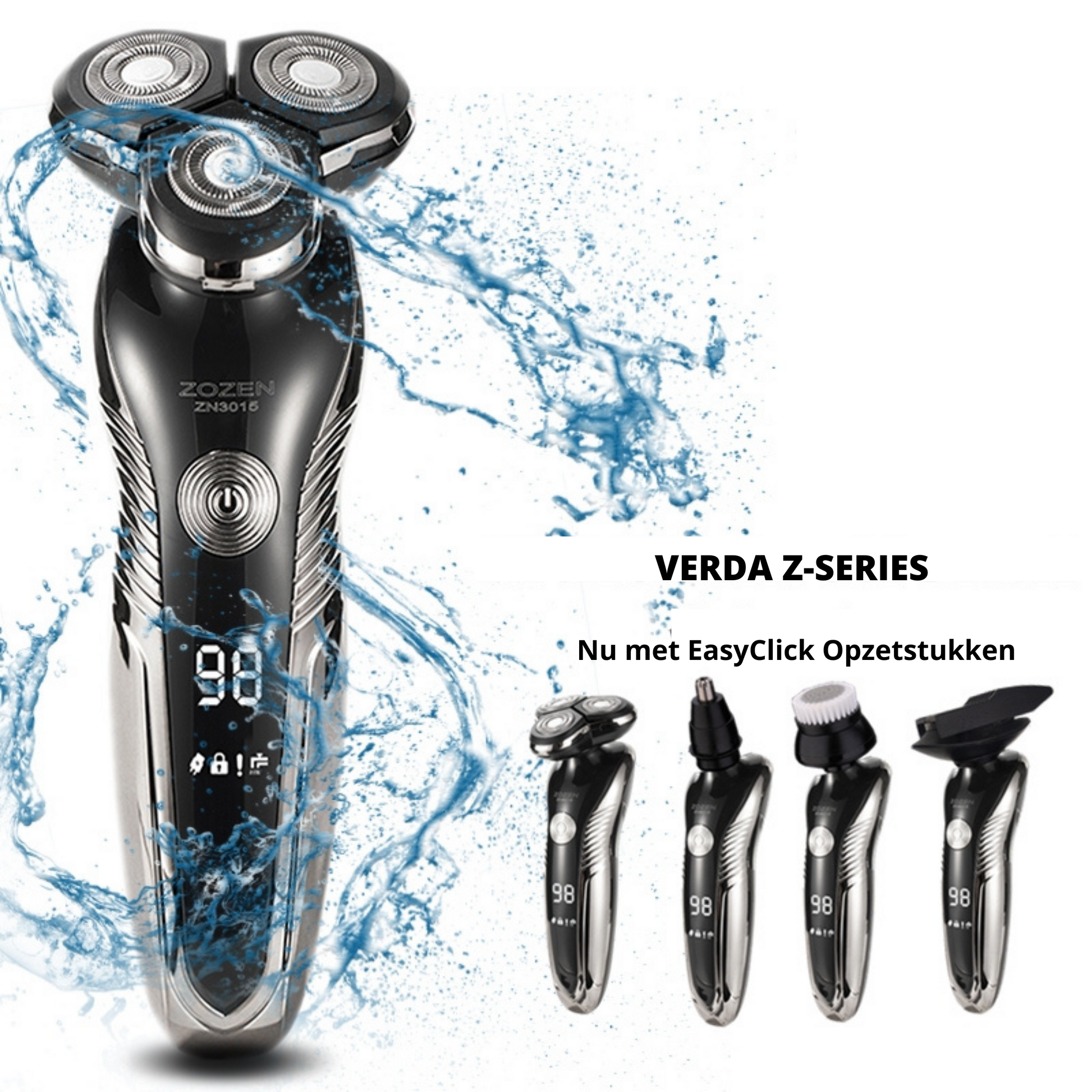 Wearclo | Men's Rechargeable Rotary Shaver - Wet/Dry Use