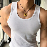 Men's Breathable Ribbed Tank Top