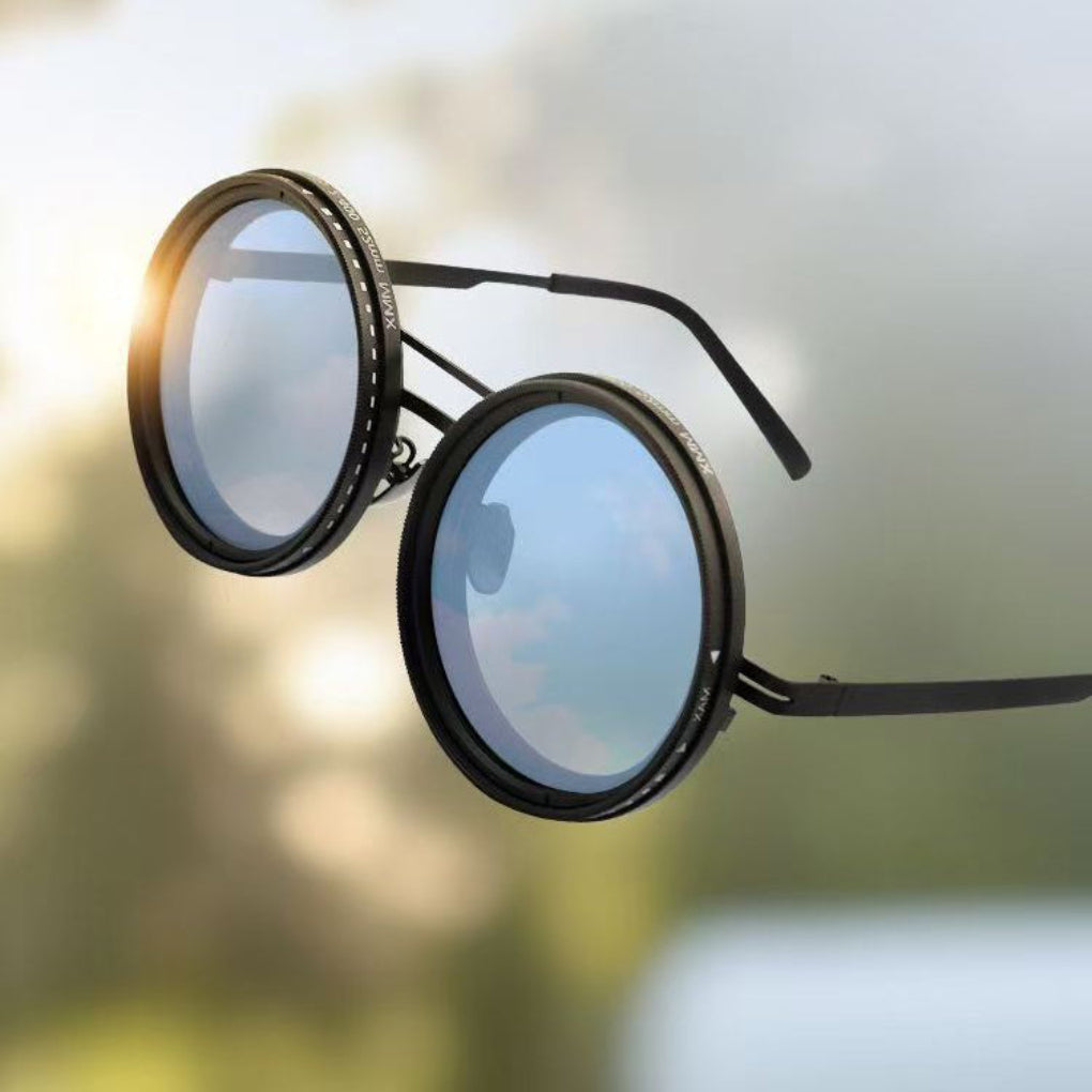 Wearclo | Men's Round Sunglasses with Adjustable Tint