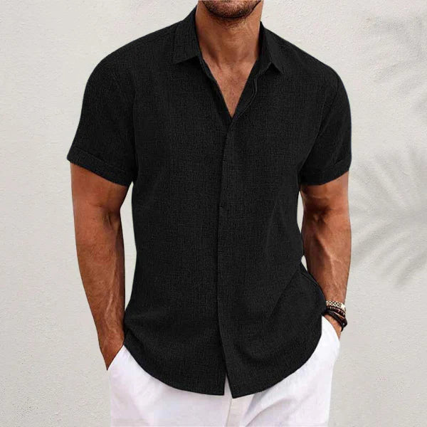 Wearclo | Men's Short Sleeve Button-Up Shirt