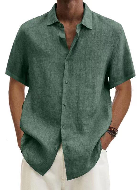 Wearclo | Men's Short Sleeve Button-Up Shirt