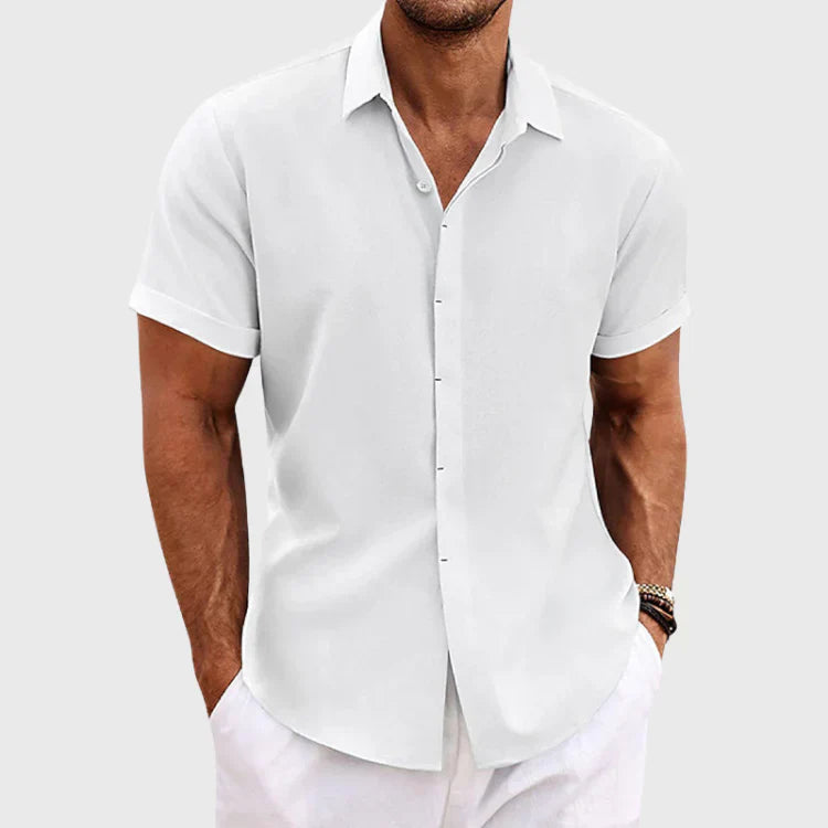 Wearclo | Men's Short Sleeve Button-Up Shirt