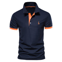 Wearclo | Men's Smart Casual Stretch Polo Shirt