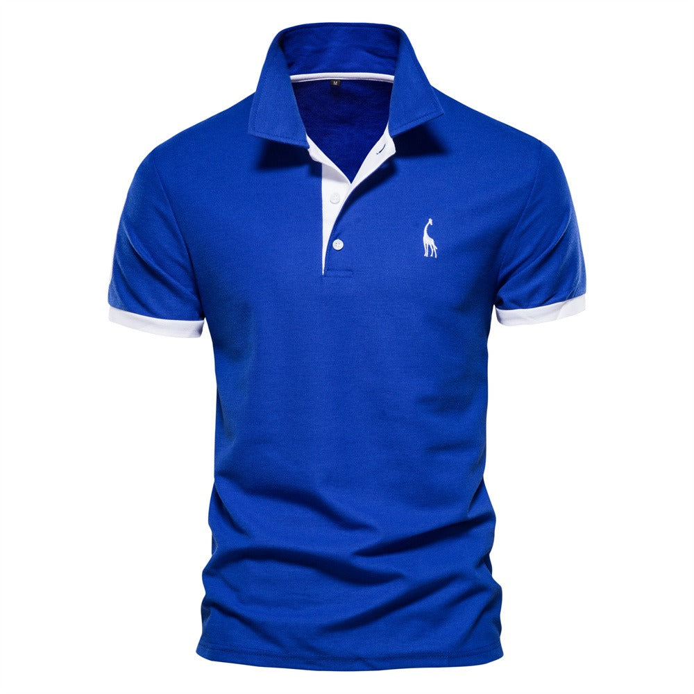 Wearclo | Men's Short Sleeve Polo Shirt with Contrasting Trim