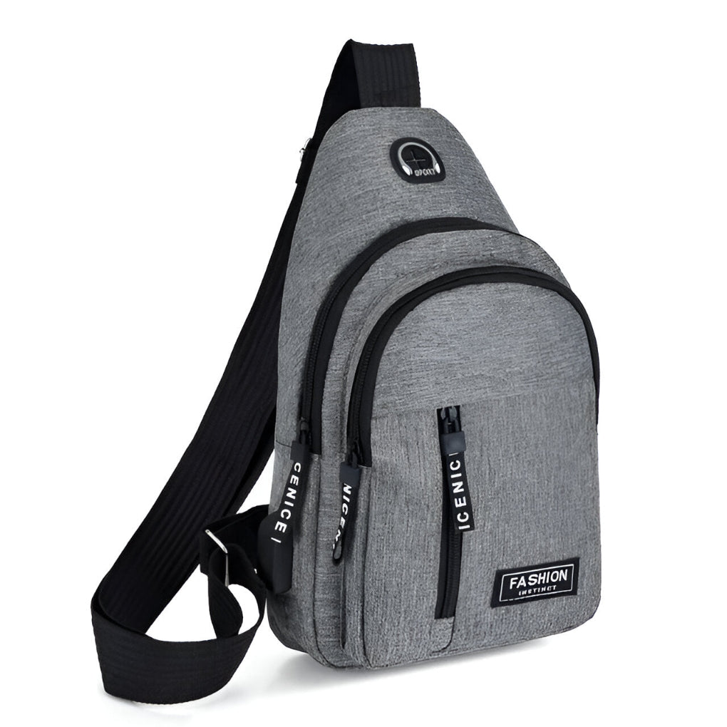 Wearclo | Men's Shoulder Bag, Compact Courier Bag for Everyday Use