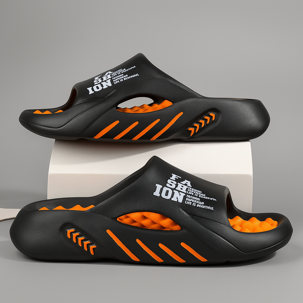 Wearclo | Men's Slides with Graphic Print