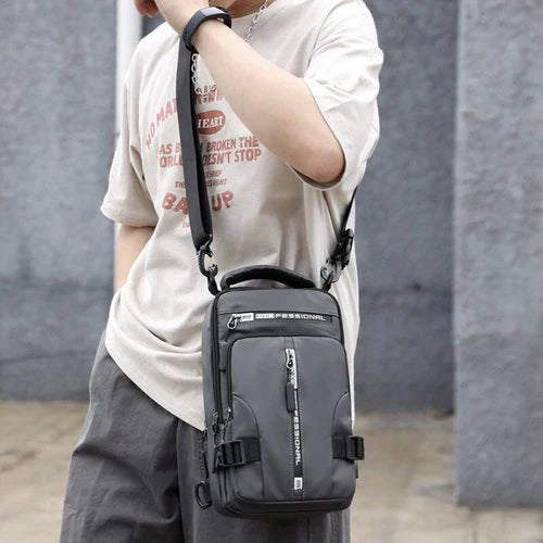 Wearclo | Men's Sling Bag Waterproof Anti-Theft USB Charging