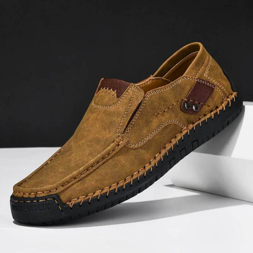 Wearclo | Men's Slip-On Loafers with Arch Support
