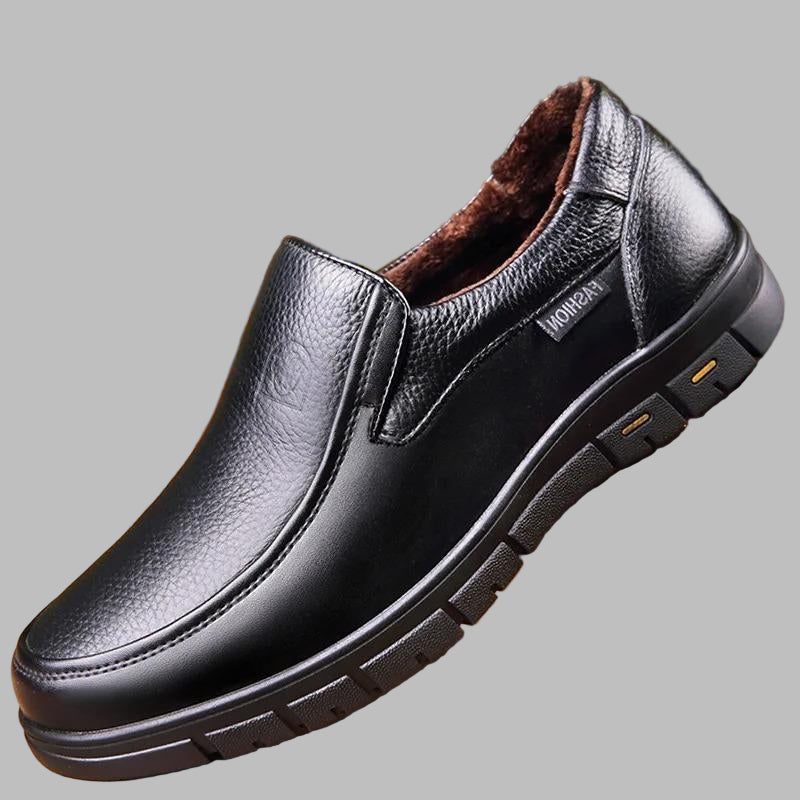 Wearclo | Men's Slip-On Loafers with Perforated Detail