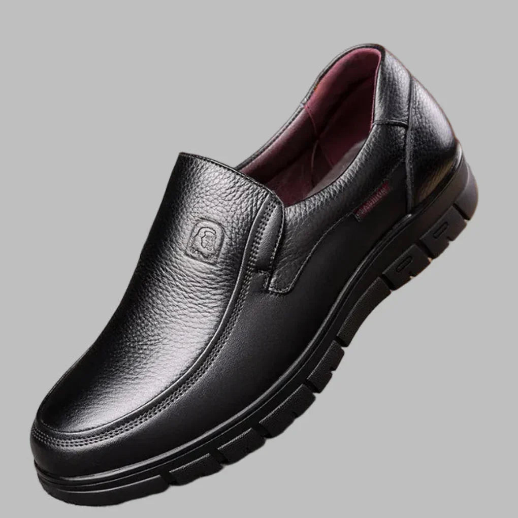 Wearclo | Men's Slip-On Loafers with Perforated Detail