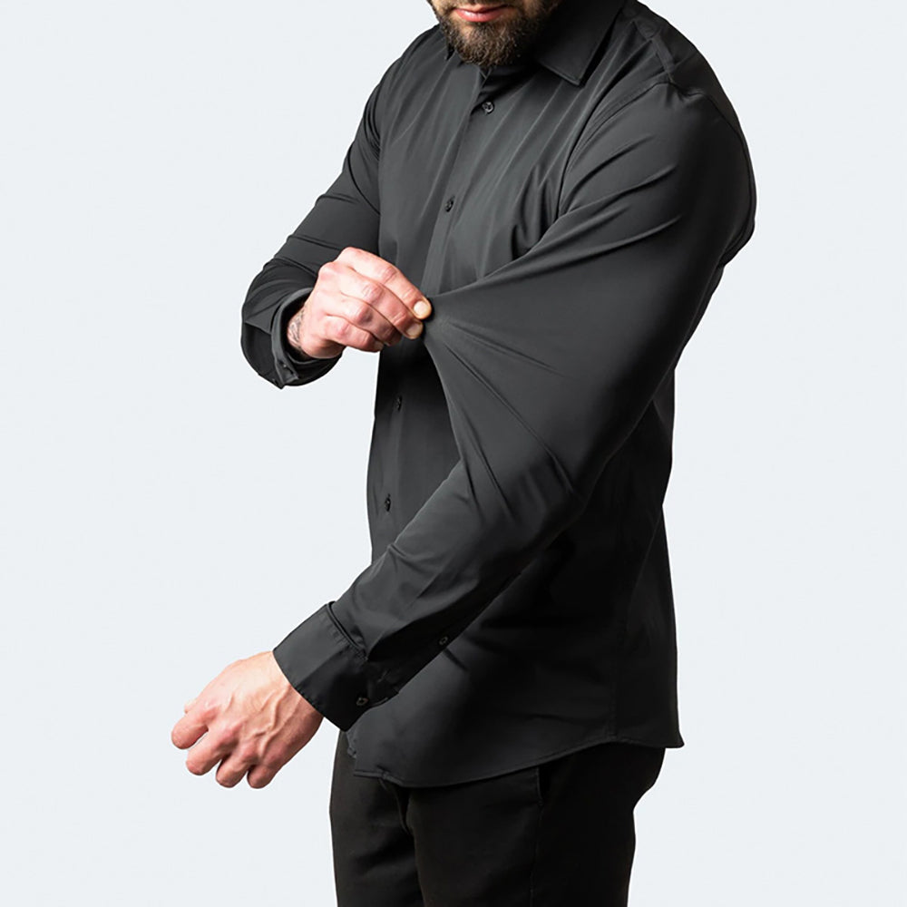 Wearclo | Men's Stretch Dress Shirt - Wrinkle Free