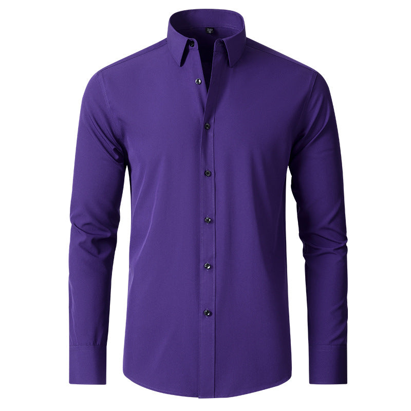 Wearclo | Men's Stretch Dress Shirt - Wrinkle Free