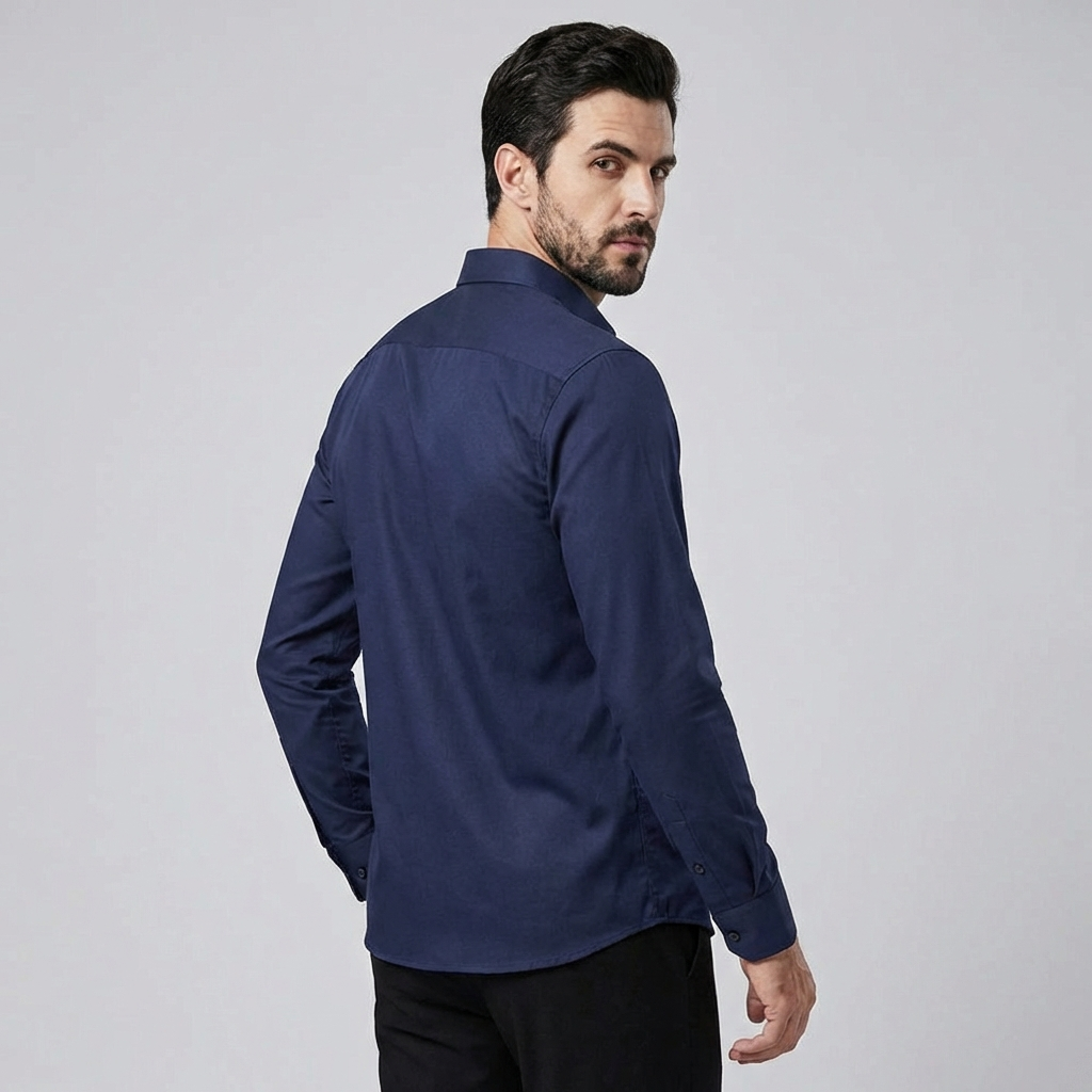 Wearclo | Men's Stretch Dress Shirt - Wrinkle-Resistant