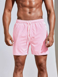 Men's Striped Quick-Dry Board Shorts