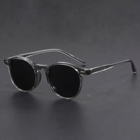 Wearclo | Men's Round Tortoiseshell Glasses - Lightweight Retro Frames