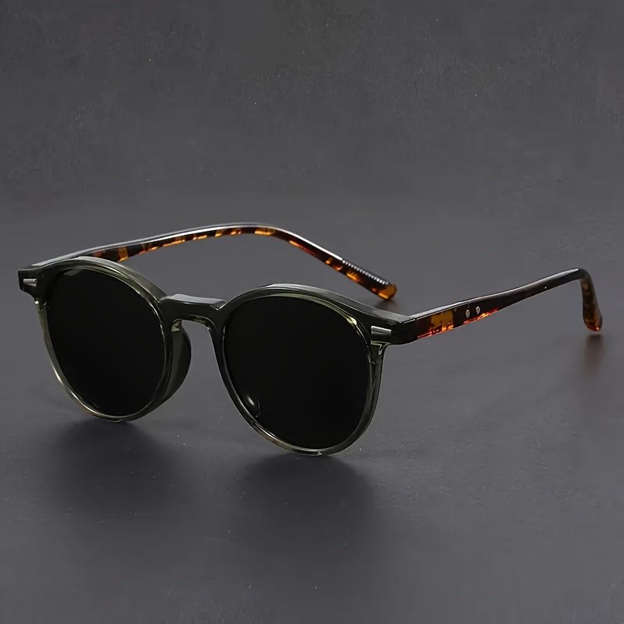 Wearclo | Men's Sunglasses RetroView – Round Tortoiseshell Glasses with Lightweight Frame