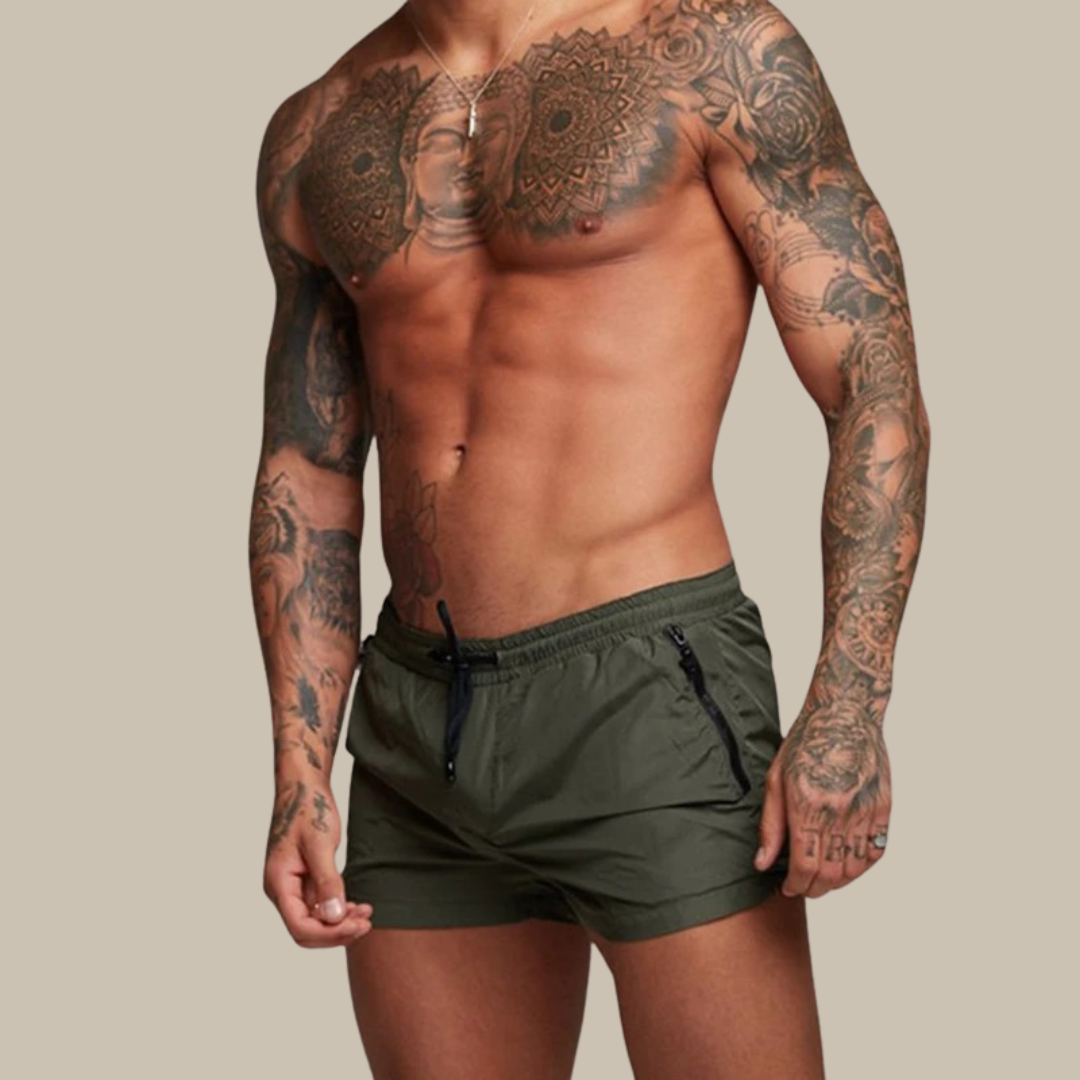Wearclo | Men's Swim Shorts with Zip Pockets