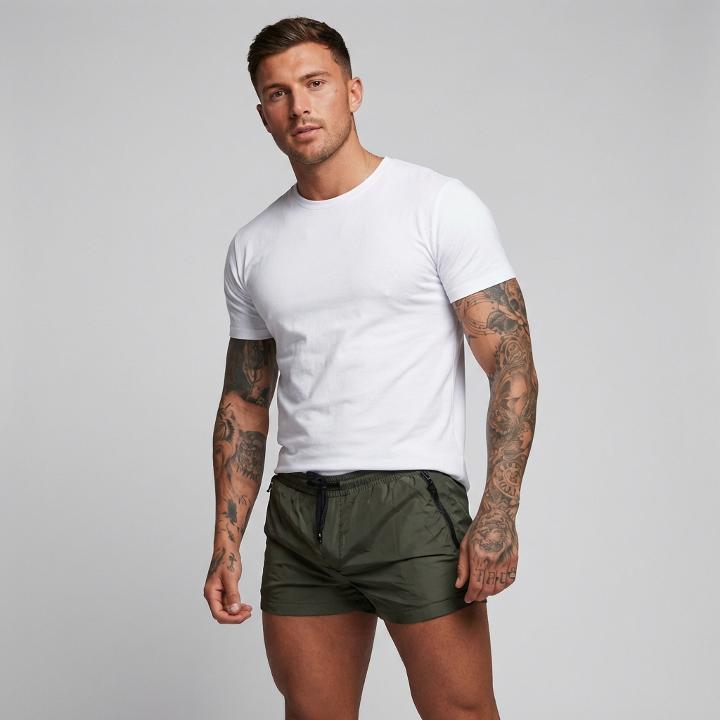 Wearclo | Men's Swim Shorts with Zip Pockets