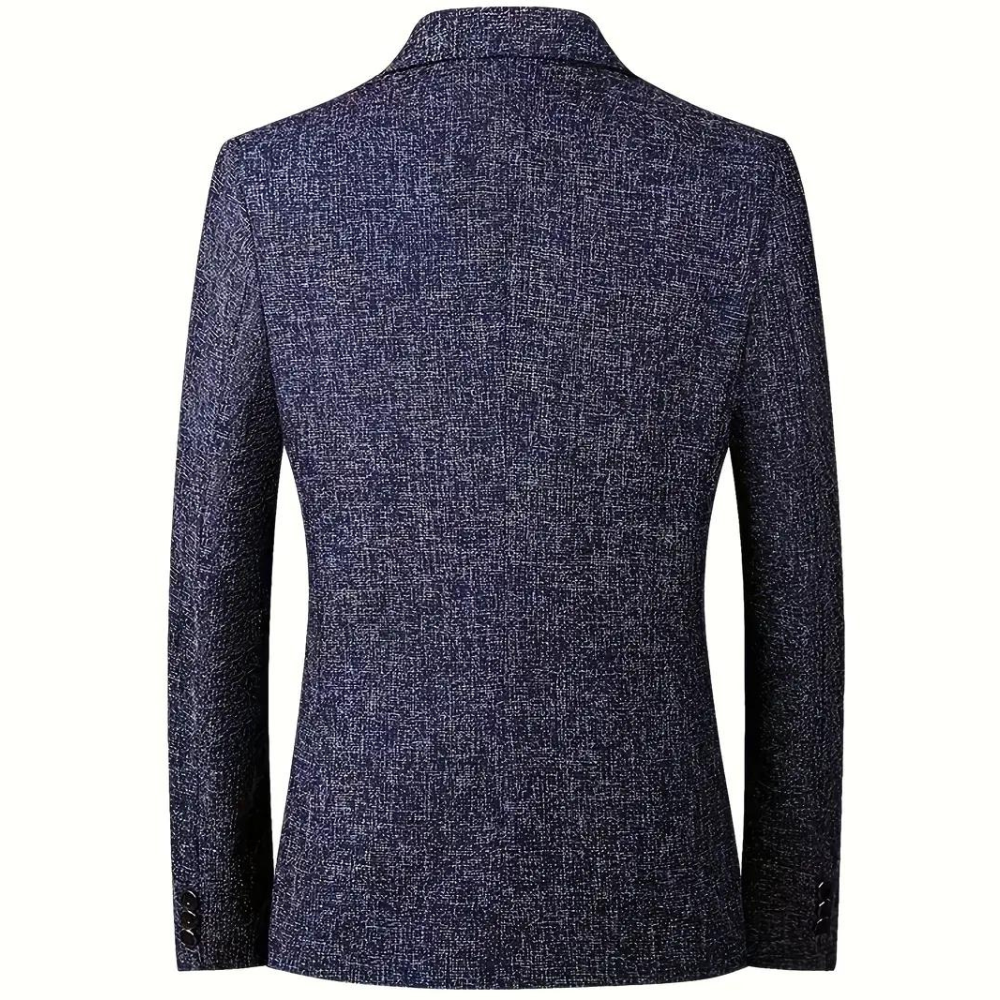 Wearclo | Men's Textured Single-Breasted Blazer