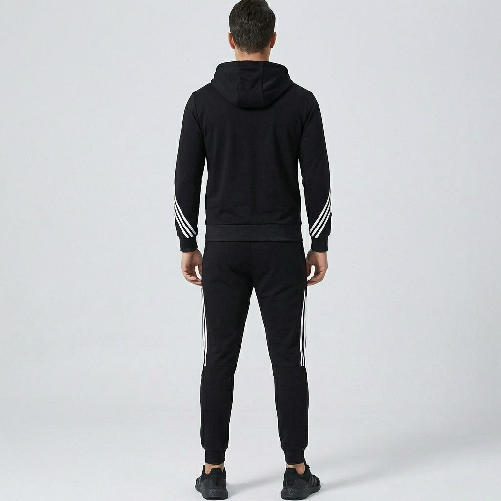 Wearclo | Men's Tracksuit with Side Stripe Design