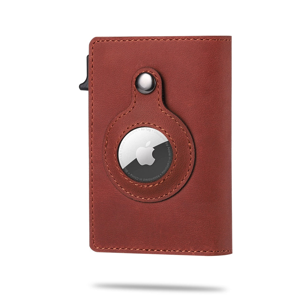 Wearclo | Men's Wallet with Airtag Holder and Carbon Pattern