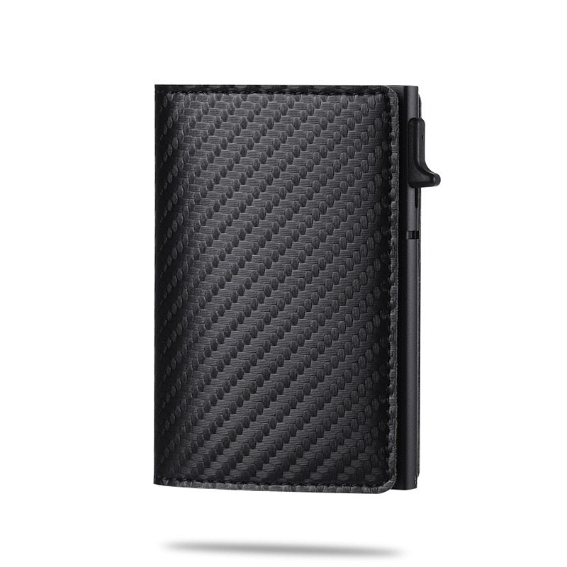 Wearclo | Men's Wallet with Airtag Holder and Carbon Pattern