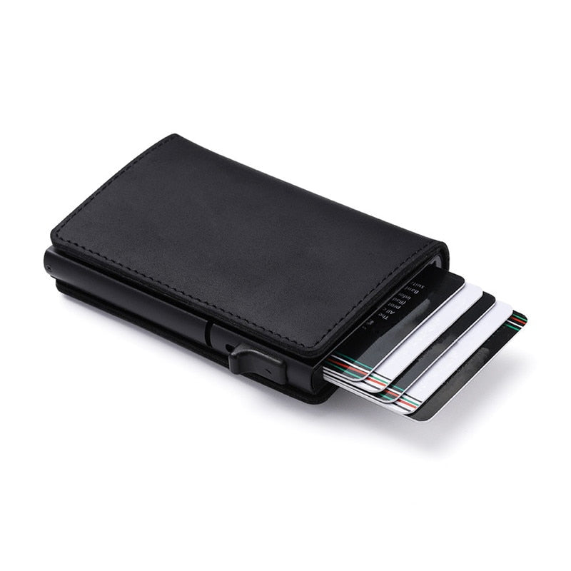 Wearclo | Men's Wallet with Airtag Holder and Carbon Pattern
