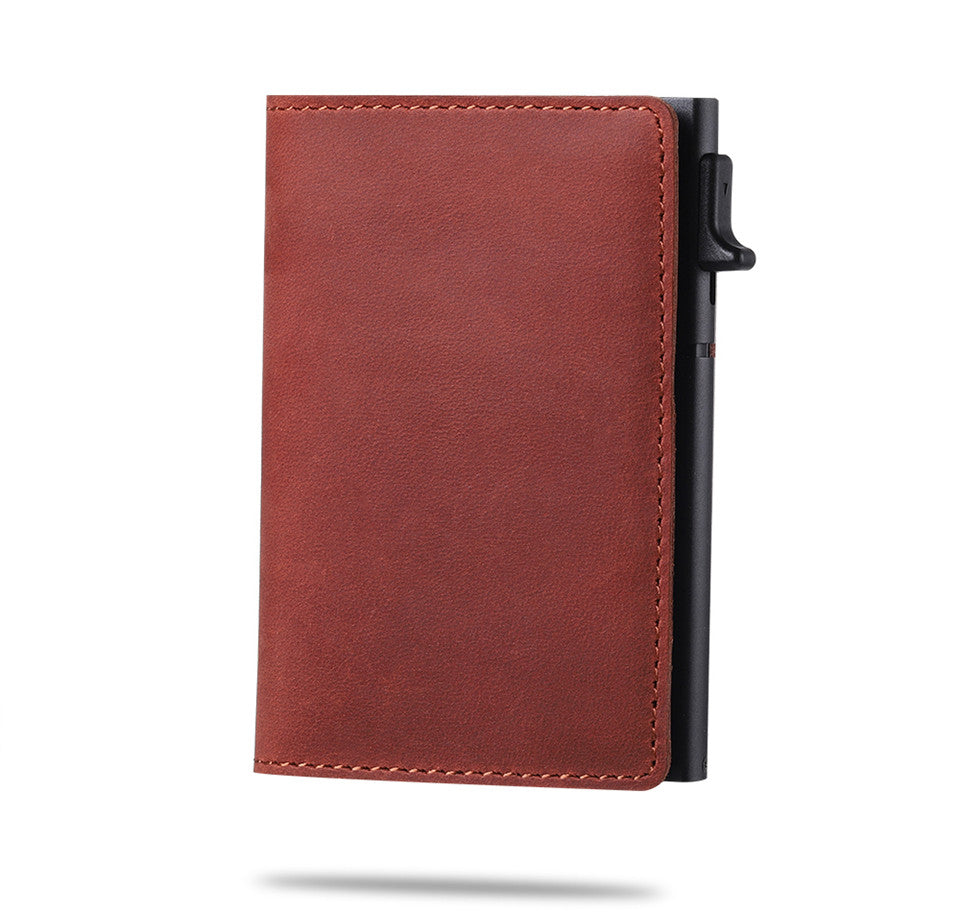 Wearclo | Men's Wallet with Airtag Holder and Carbon Pattern