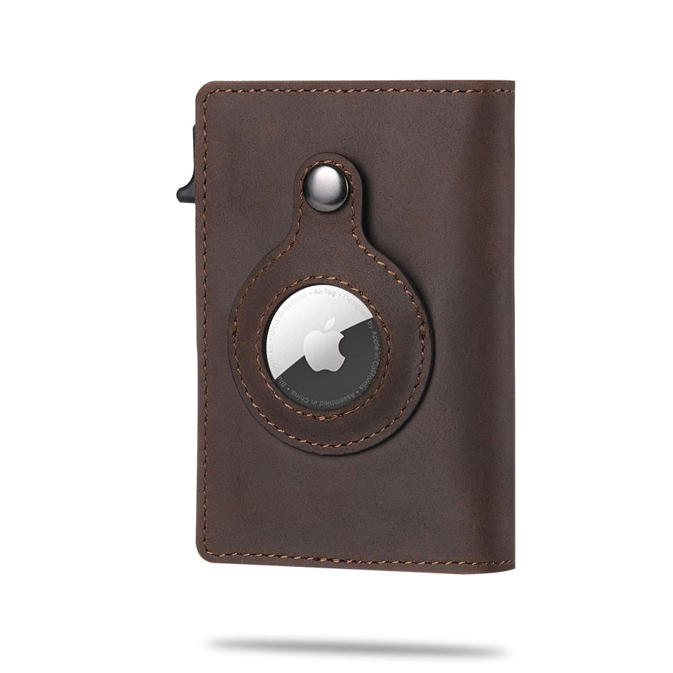 Wearclo | Men's Wallet with Airtag Holder and Carbon Pattern