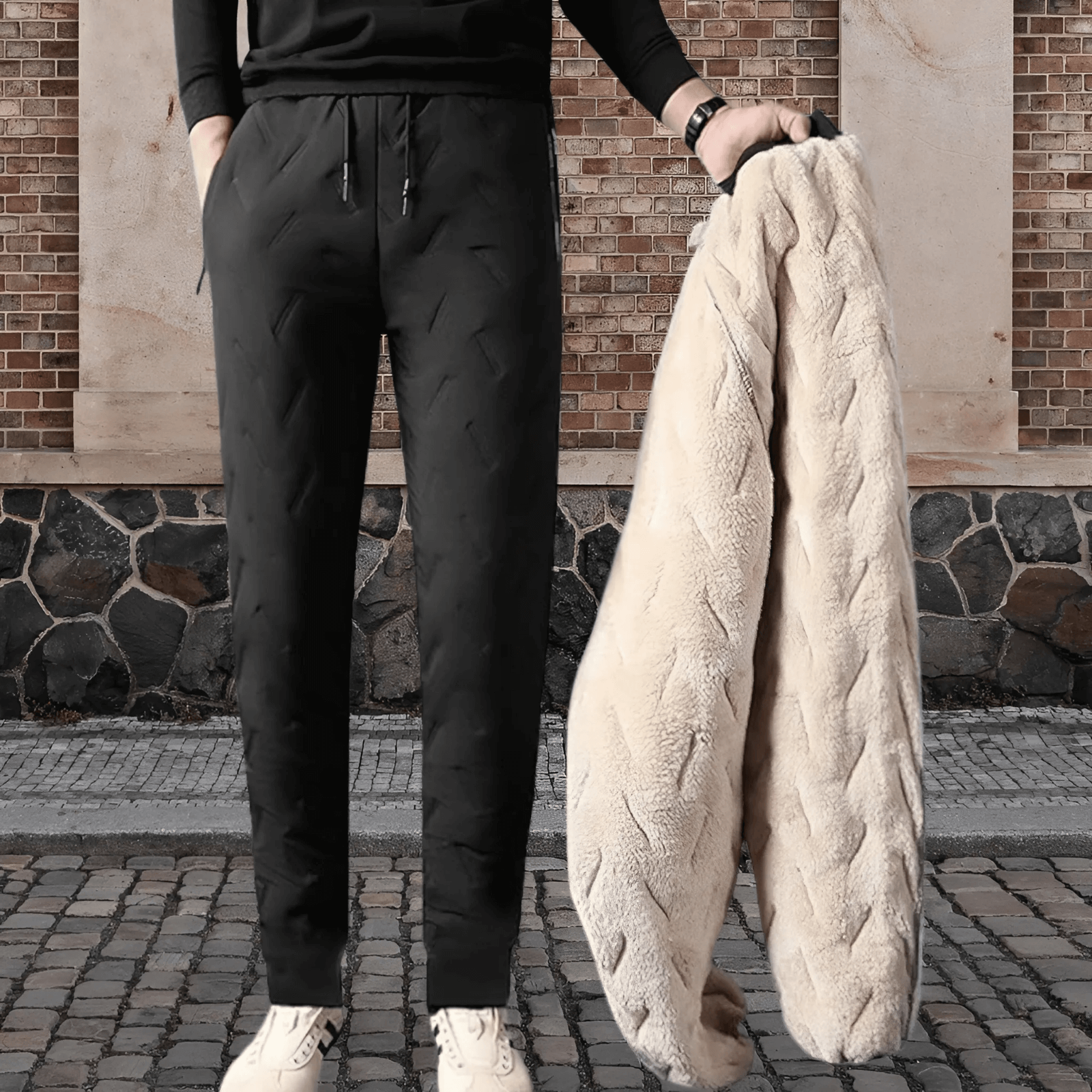 Wearclo | Men's Waterproof Lined Joggers