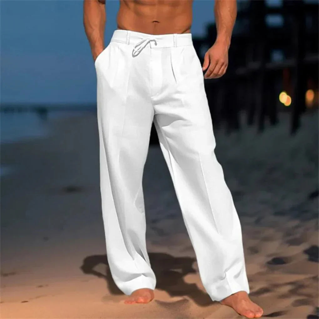 Wearclo | Men's Wide Leg Pleated Trousers