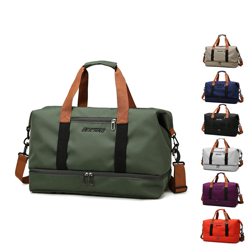 Wearclo | Men's & Women's Travel Duffel Bag with Shoe Compartment