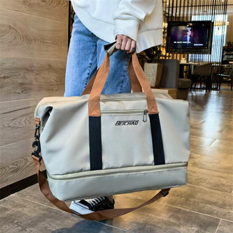 Wearclo | Men's & Women's Travel Duffel Bag with Shoe Compartment