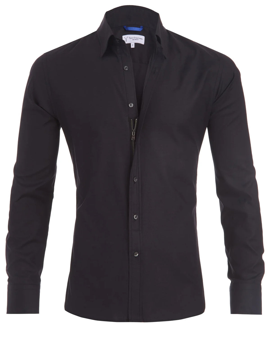 Wearclo | Men's Zip Neck Dress Shirt