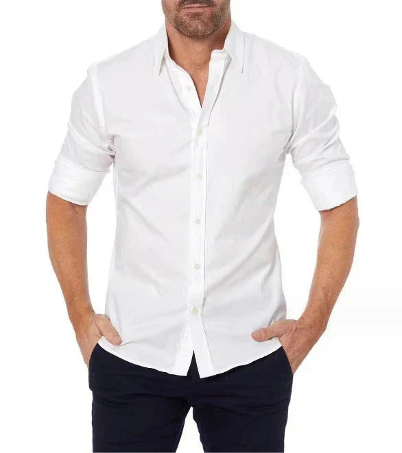 Wearclo | Men's Zip Neck Dress Shirt