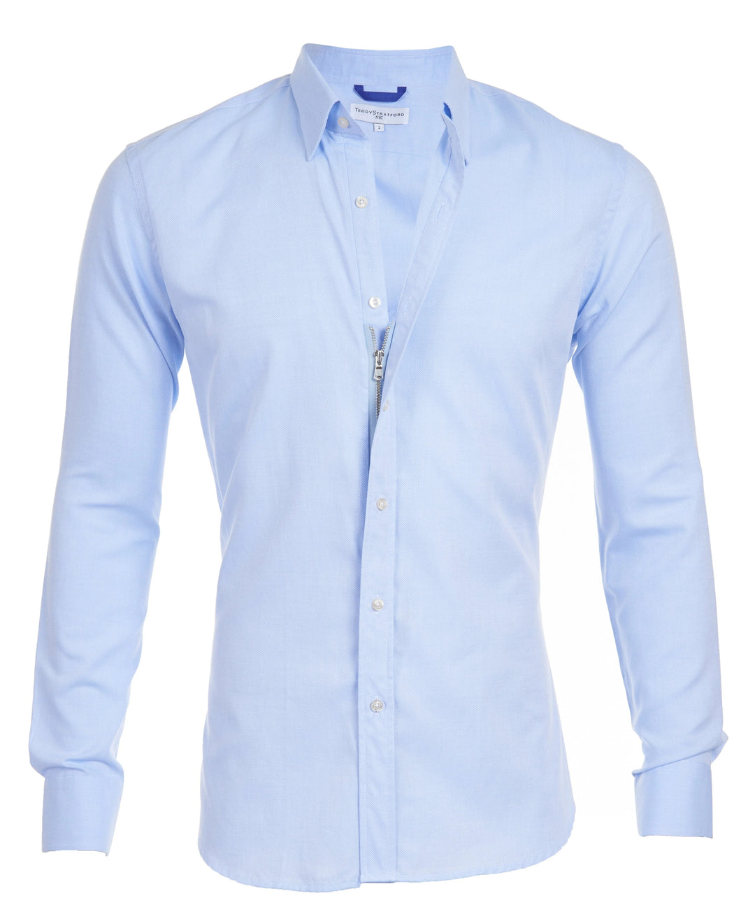 Wearclo | Men's Zip Neck Dress Shirt