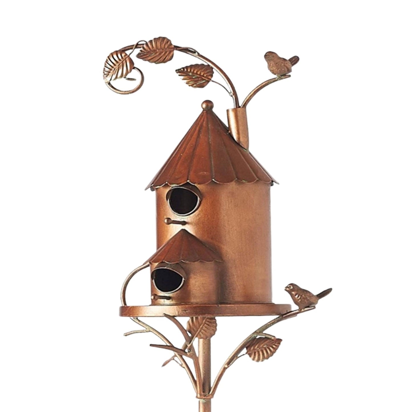 Wearclo | Metal Art Birdhouse on Garden Stake - FeatherNest